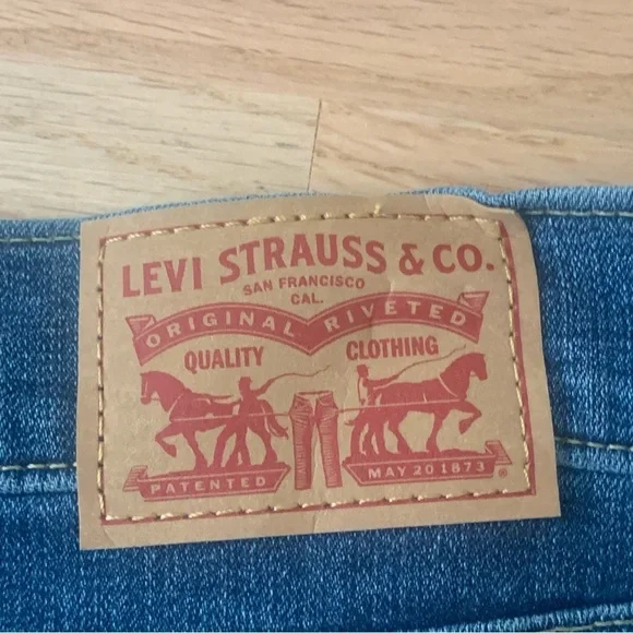 LEVI’S Classic Bootcut Jeans Stretch Mid-Rise Blue Denim Size 34 - Picture 5 of 16